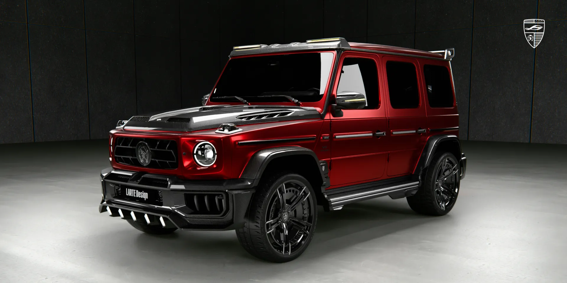 Расширенные колёсные арки на G 63 AMG после рестайлинга, боковой вид с акцентом на точность посадки