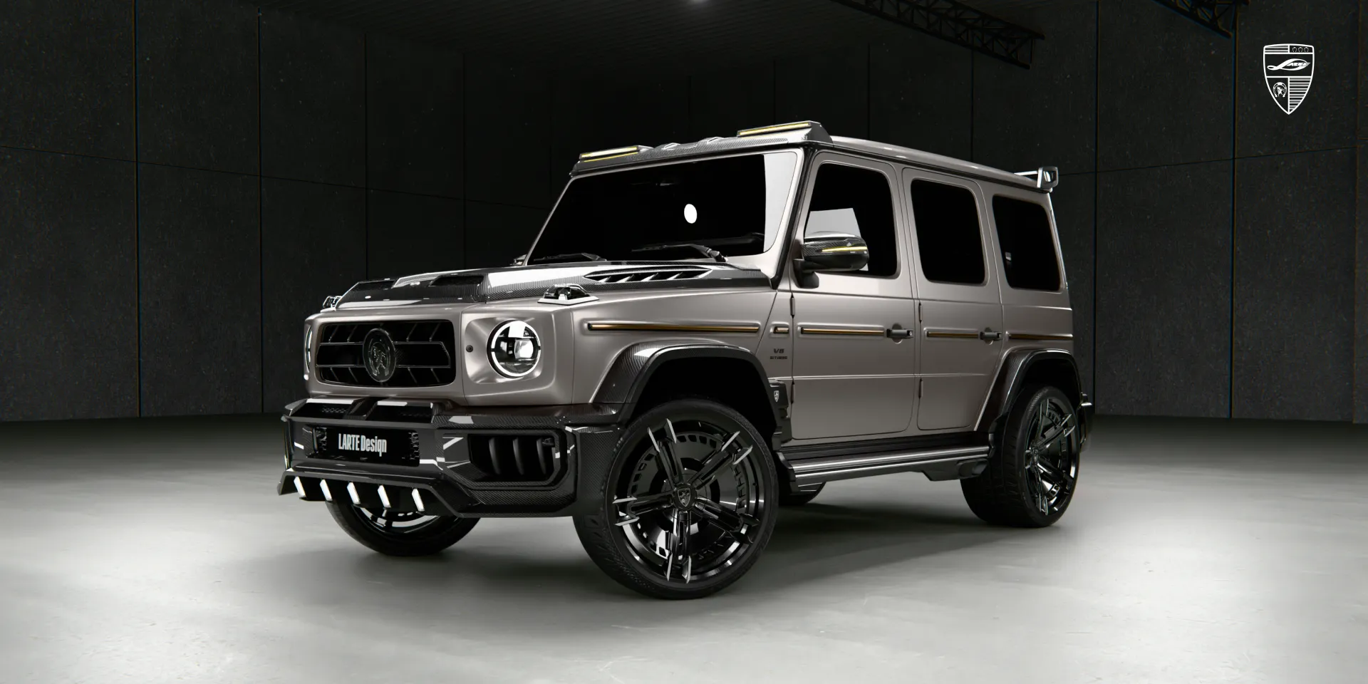 G 63 AMG после рестайлинга с widebody‑комплектом стайлинга, боковой вид с колёсными арками