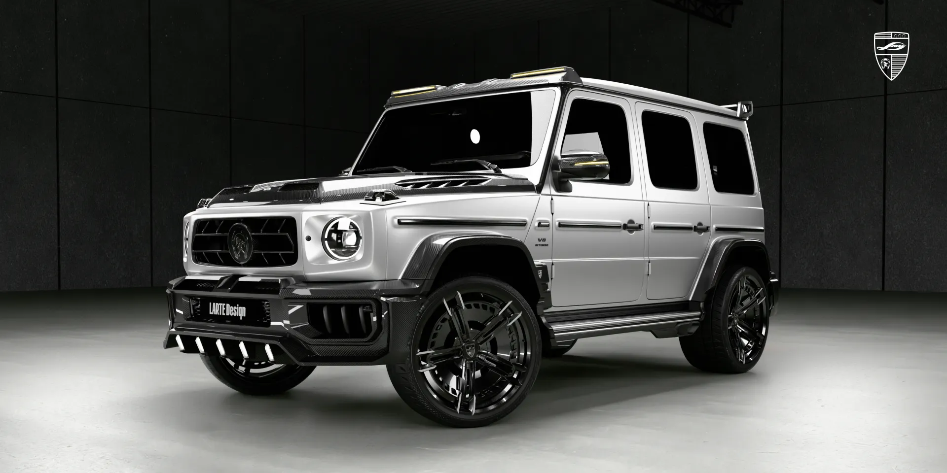 Лёгкий widebody‑кит на AMG G 63, вид сбоку