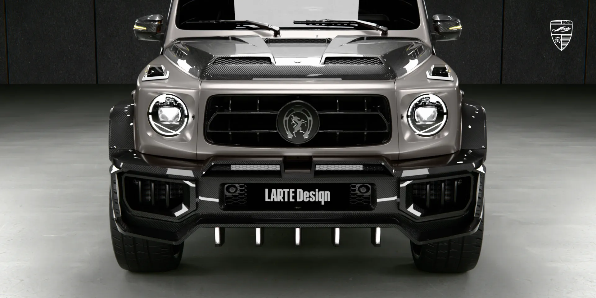 Mercedes G 63 W463A с widebody‑преобразованием, вид спереди