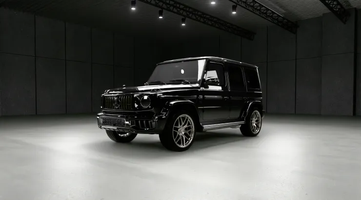 Перед под углом MERCEDES G 63 W463A FACELIFT 2024 - 2026 WIDEBODY с кастомным обвесом