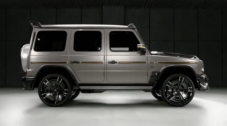 Боковой профиль MERCEDES G 63 W463A FACELIFT 2024 - 2026 WIDEBODY с кастомным обвесом