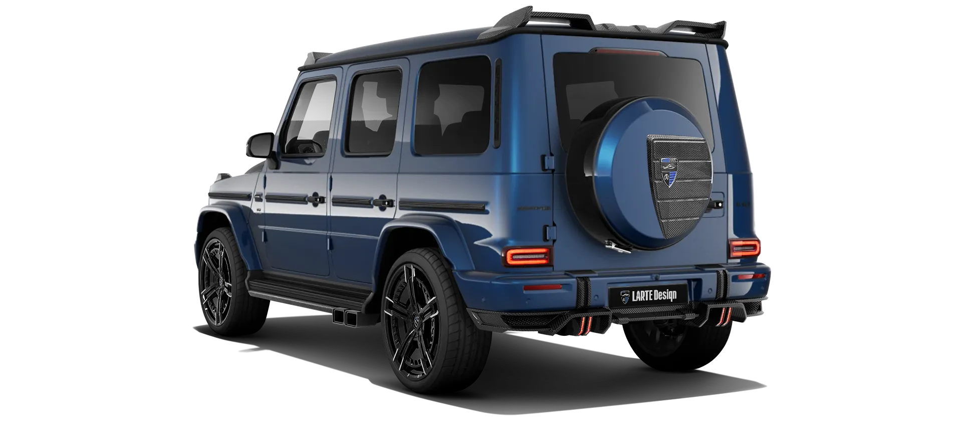 MERCEDES G 63 W463 FACELIFT 2024 - 2026 в цвете Brilliant Blue с кастомным тюнингом