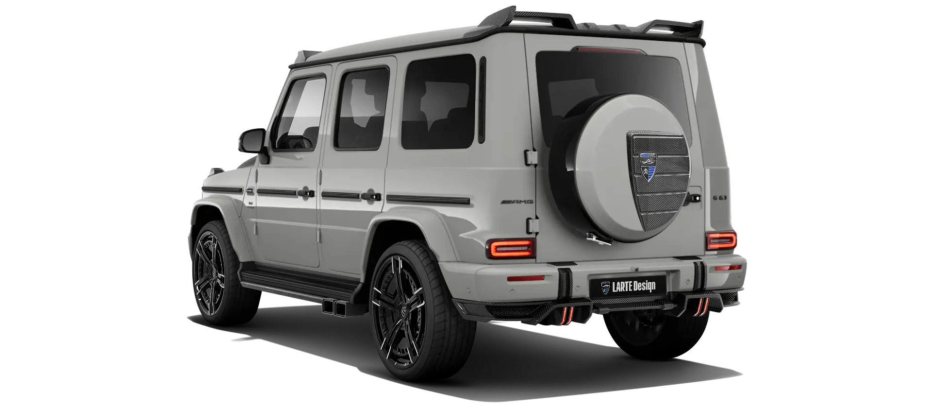 MERCEDES G 63 W463 FACELIFT 2024 - 2026 в цвете Classic Grey с кастомным тюнингом