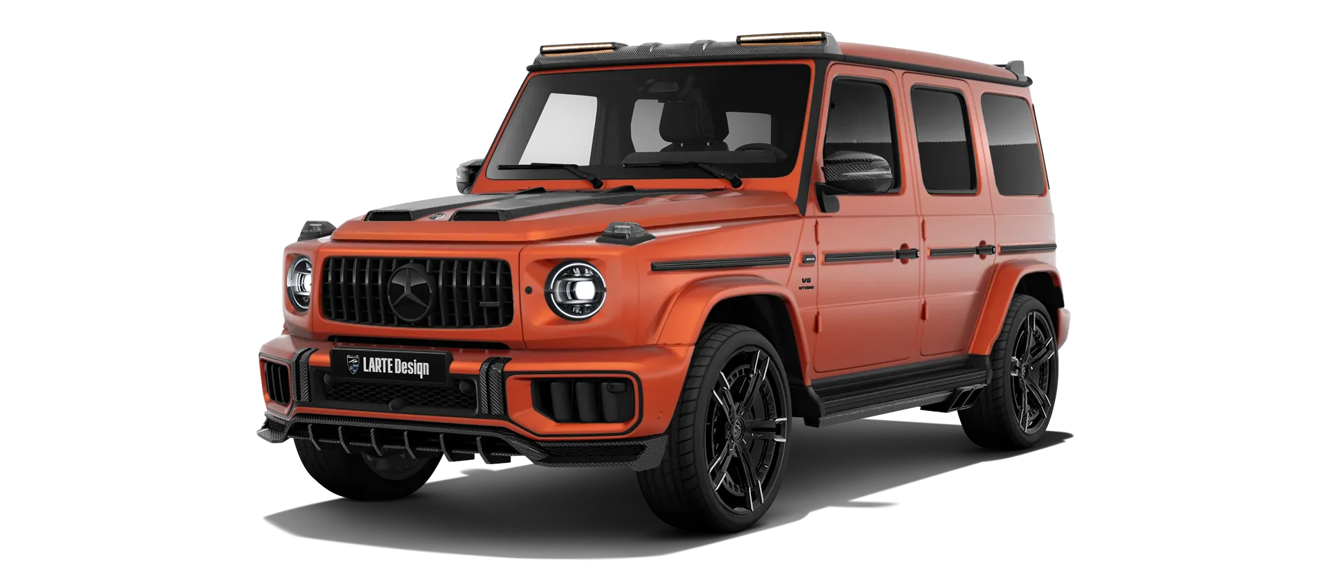 MERCEDES G 63 W463 FACELIFT 2024 - 2026 в цвете Copper Orange Magno с кастомным обвесом