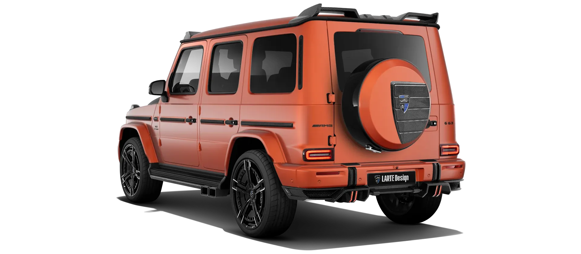 MERCEDES G 63 W463 FACELIFT 2024 - 2026 в цвете Copper Orange Magno с кастомным тюнингом