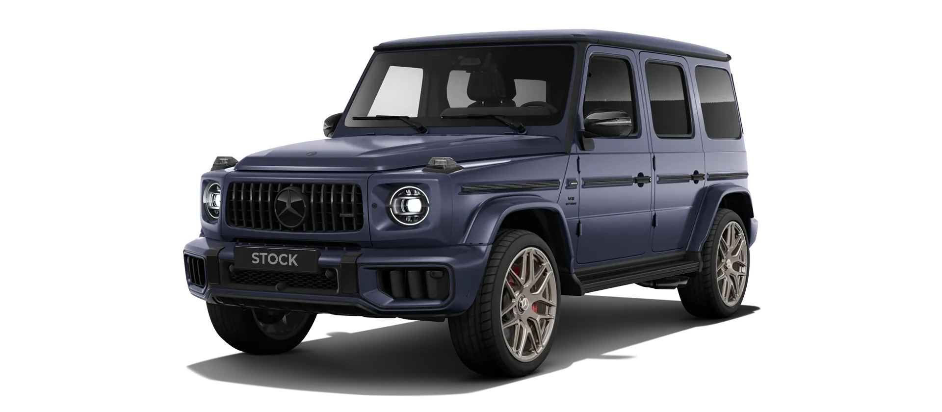 MERCEDES G 63 W463 FACELIFT 2024 - 2026 в цвете Dark Blue Magno с карбоновым обвесом