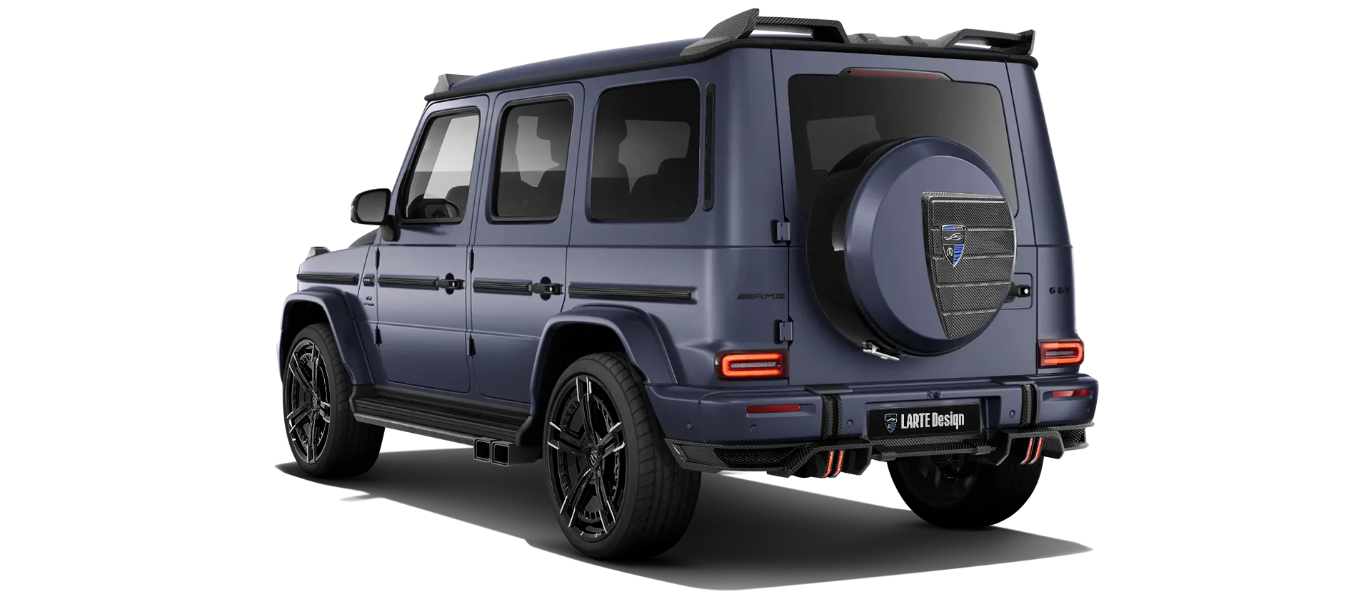 MERCEDES G 63 W463 FACELIFT 2024 - 2026 в цвете Dark Blue Magno с кастомным тюнингом