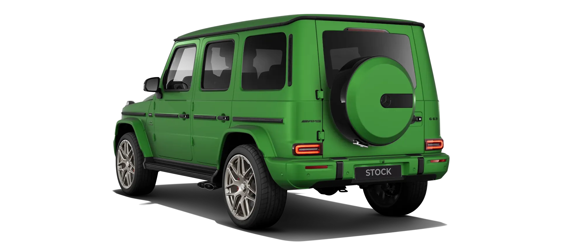 MERCEDES G 63 W463 FACELIFT 2024 - 2026 стоковый, цвет Green Hell Magno