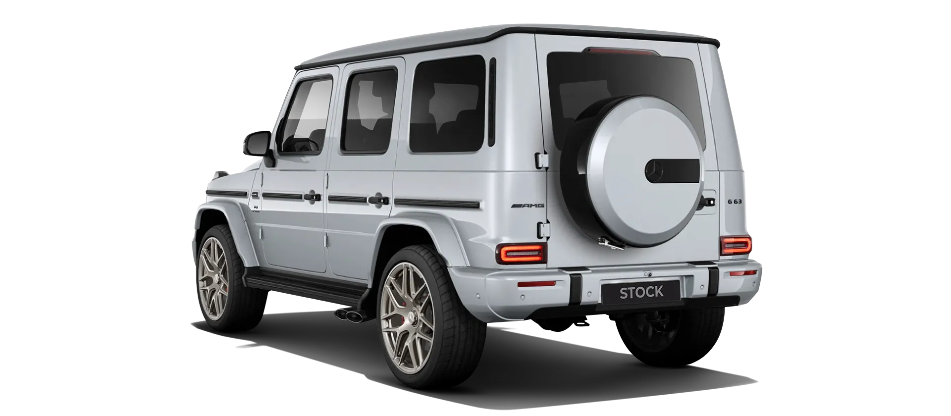 MERCEDES G 63 W463 FACELIFT 2024 - 2026 стоковый, цвет Iridium Silver