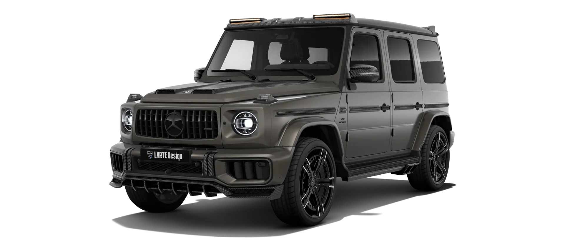 MERCEDES G 63 W463 FACELIFT 2024 - 2026 в цвете Monza Grey с кастомным обвесом