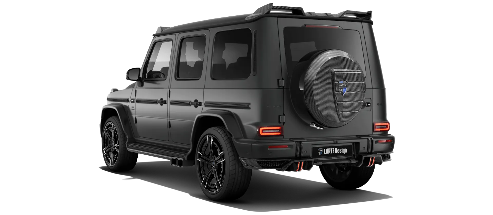 MERCEDES G 63 W463 FACELIFT 2024 - 2026 в цвете Night Black Magno с карбоновым тюнингом