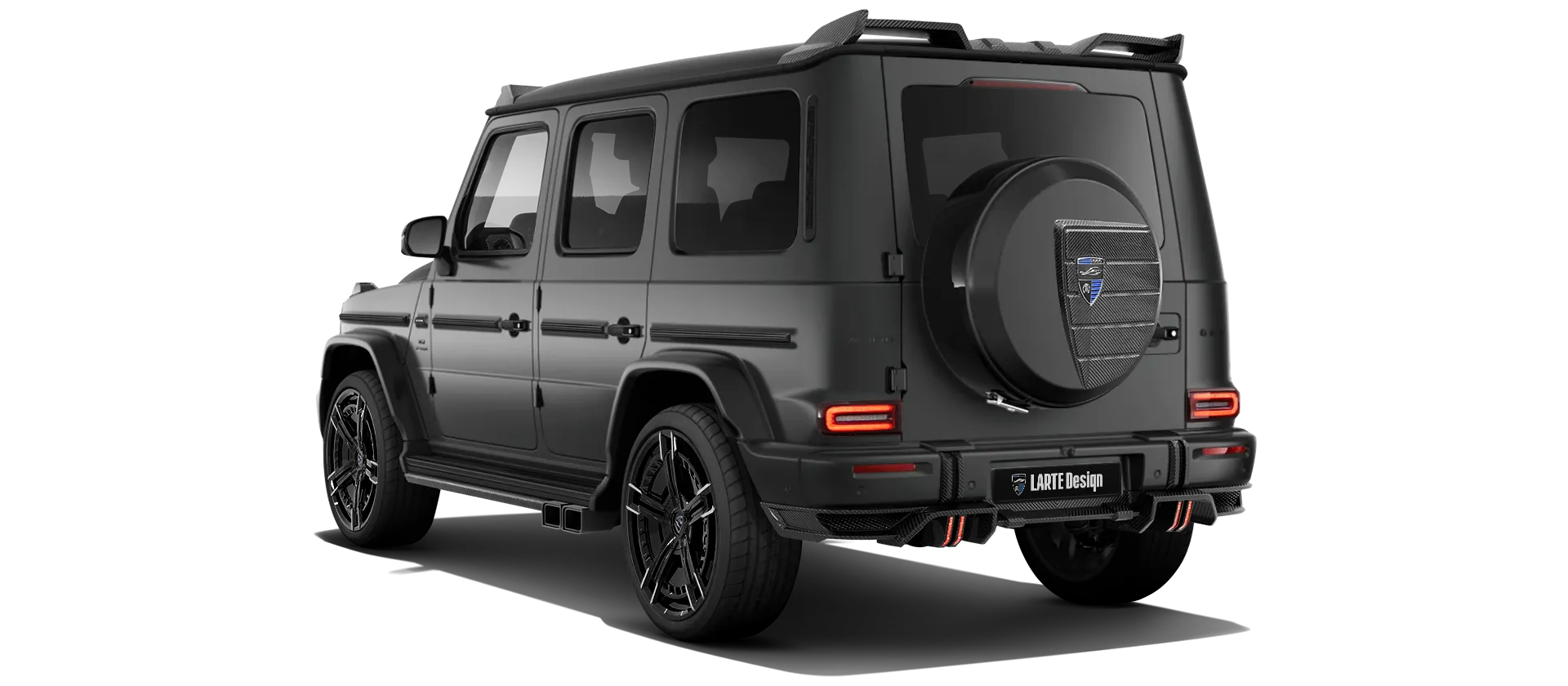 MERCEDES G 63 W463 FACELIFT 2024 - 2026 в цвете Night Black Magno с кастомным тюнингом