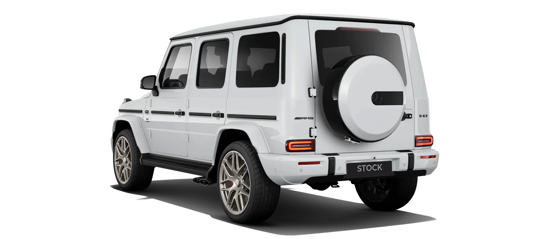 MERCEDES G 63 W463 FACELIFT 2024 - 2026 стоковый, цвет Polar White