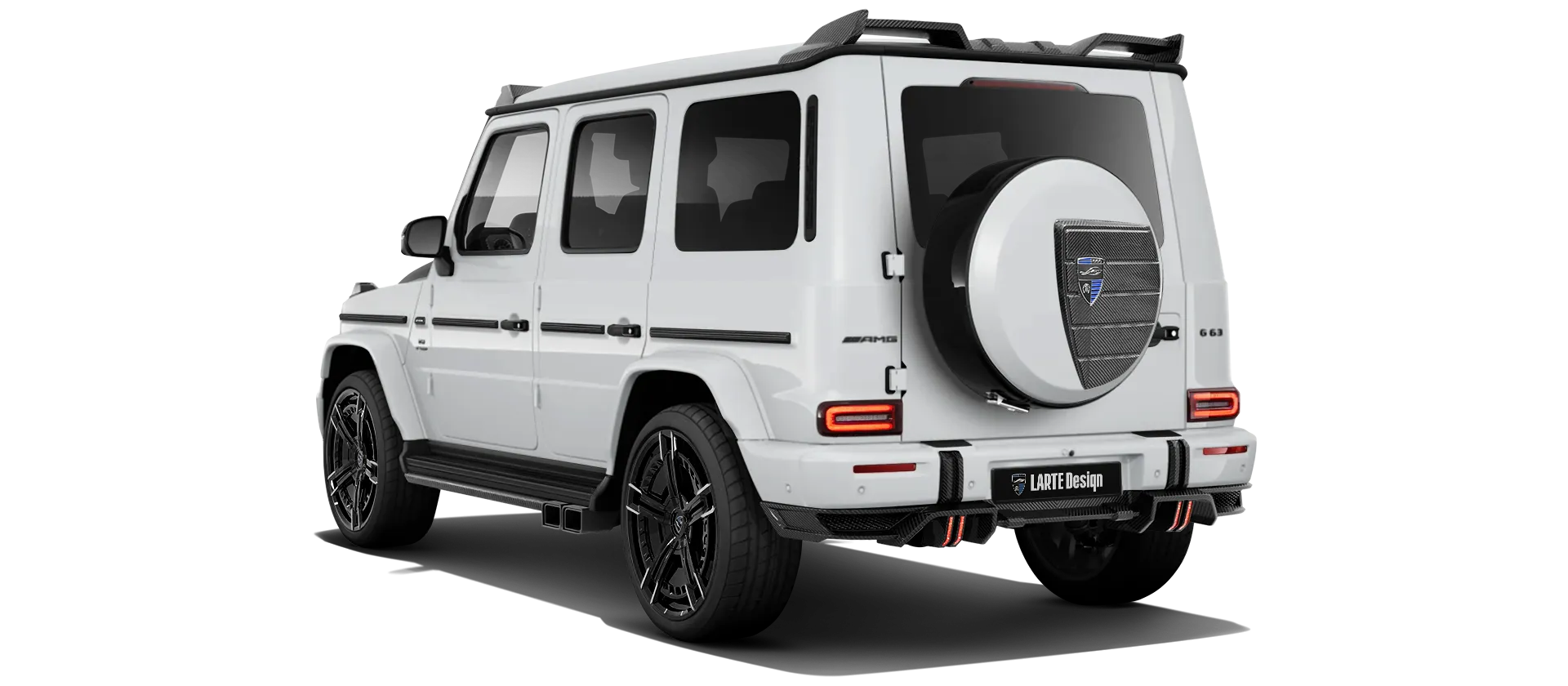 MERCEDES G 63 W463 FACELIFT 2024 - 2026 в цвете Polar White с кастомным тюнингом