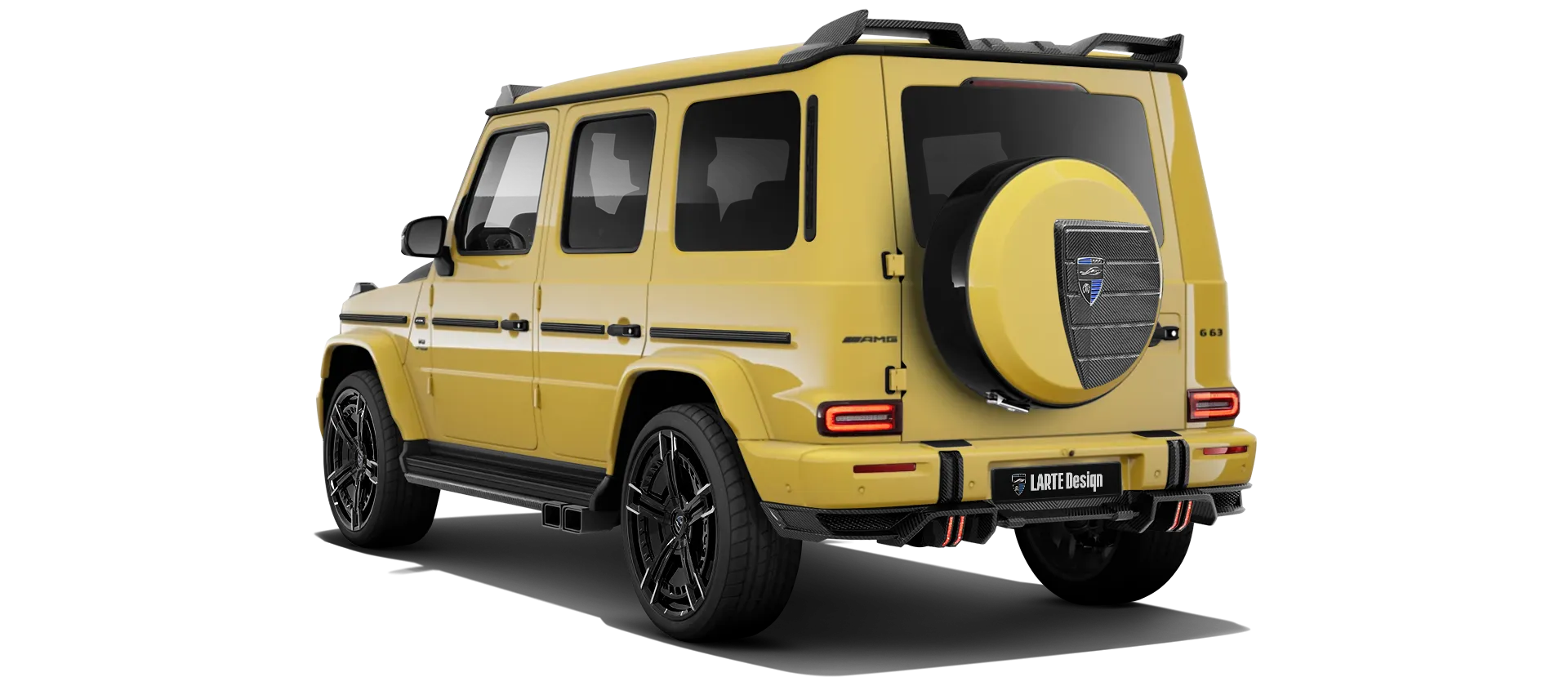 MERCEDES G 63 W463 FACELIFT 2024 - 2026 в цвете Sun Yellow с кастомным тюнингом