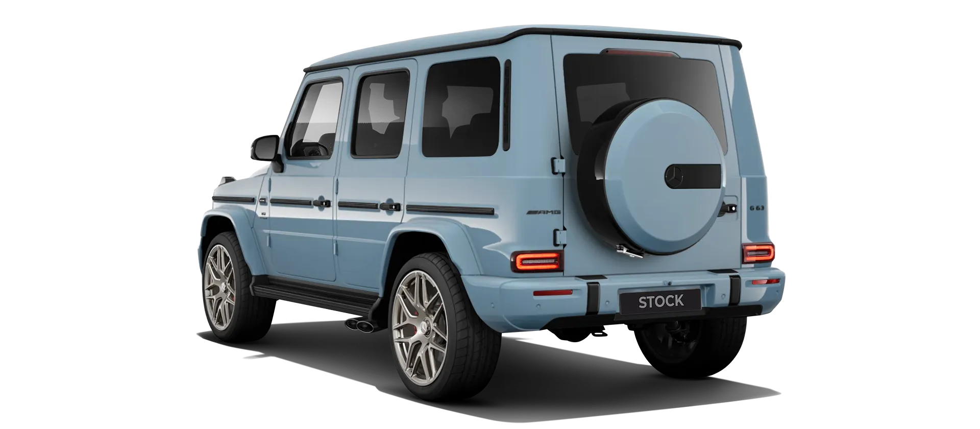 MERCEDES G 63 W463 FACELIFT 2024 - 2026 стоковый, цвет Vintage Blue