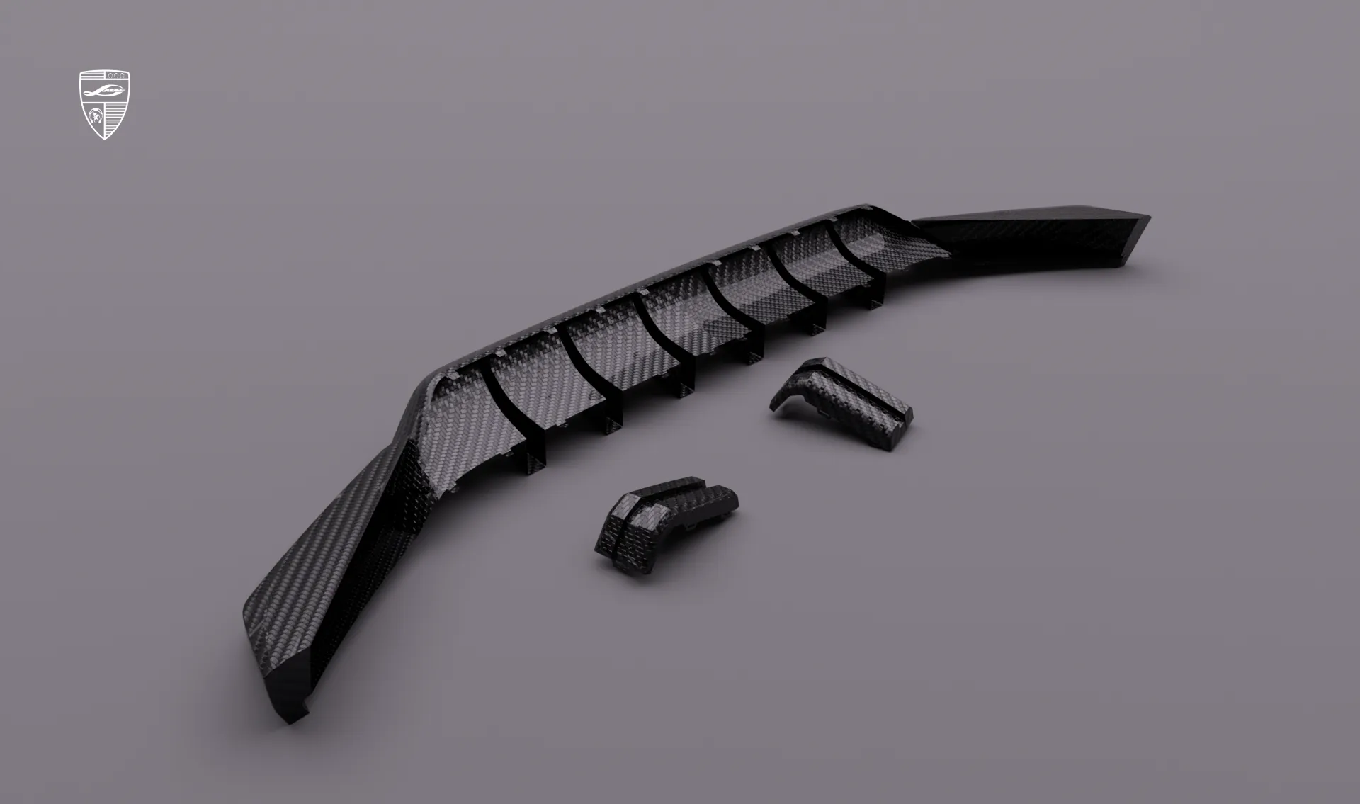 Накладка переднего бампера в карбоне для SUV Mercedes G-Class AMG 63 W463 Facelift от LARTE Design