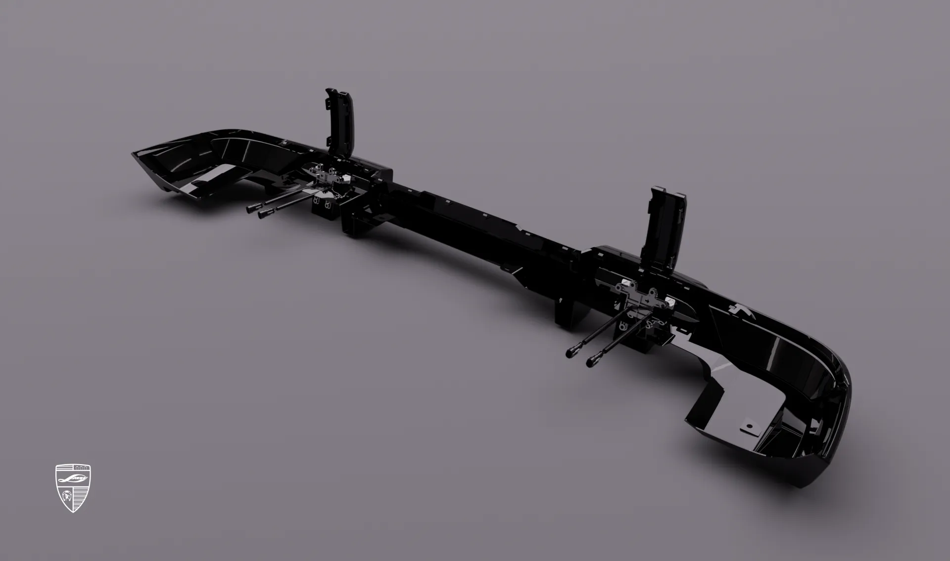 Накладка заднего бампера в обвесе для Mercedes G-Class AMG 63 W463 Facelift от LARTE Design