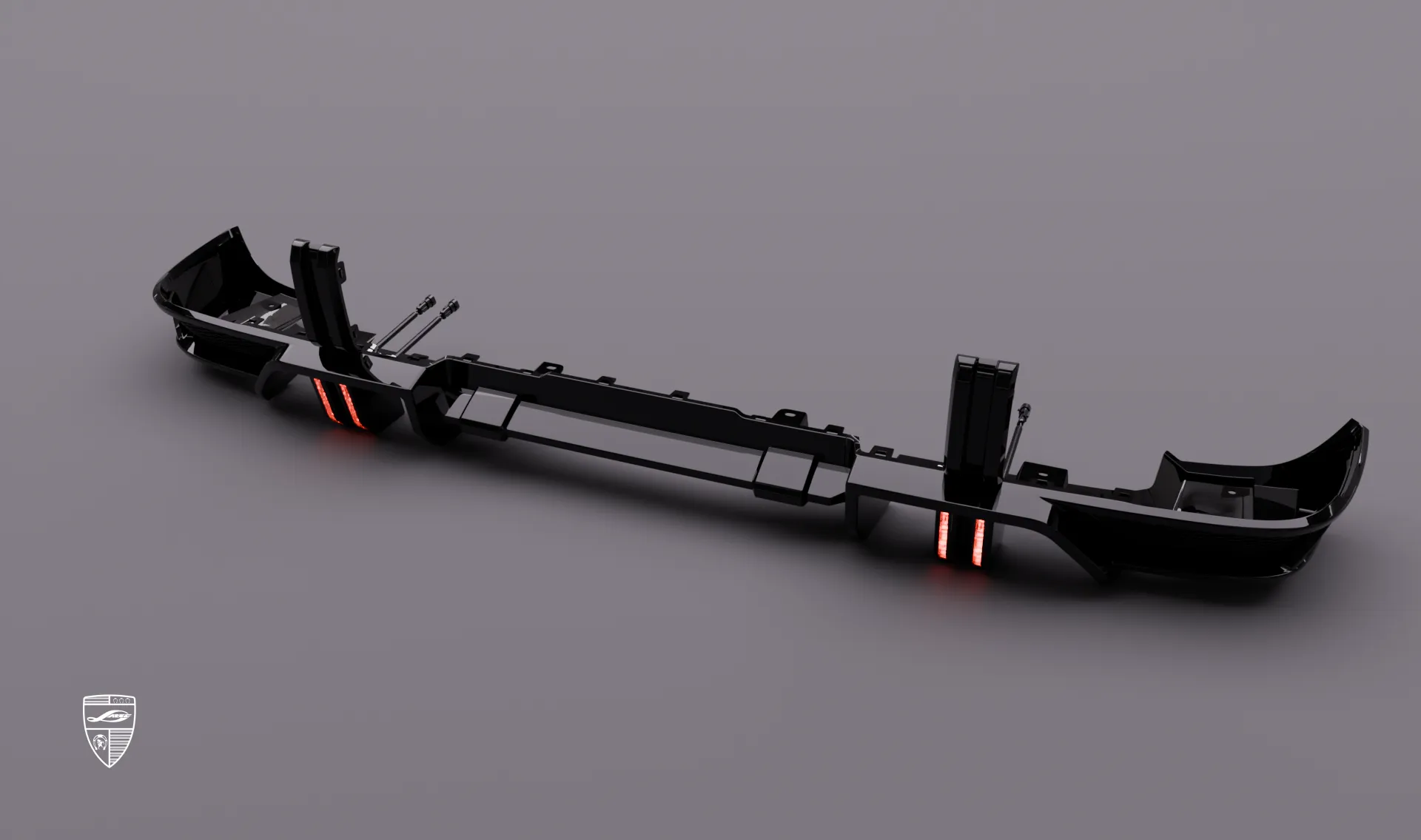 Накладка заднего бампера в тюнинг-комплекте для Mercedes G-Class AMG 63 W463 Facelift от LARTE Design