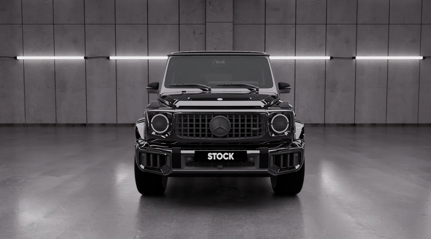 Перед  Mercedes AMG 63 G-Class W463 Facelift с кастомным обвесом