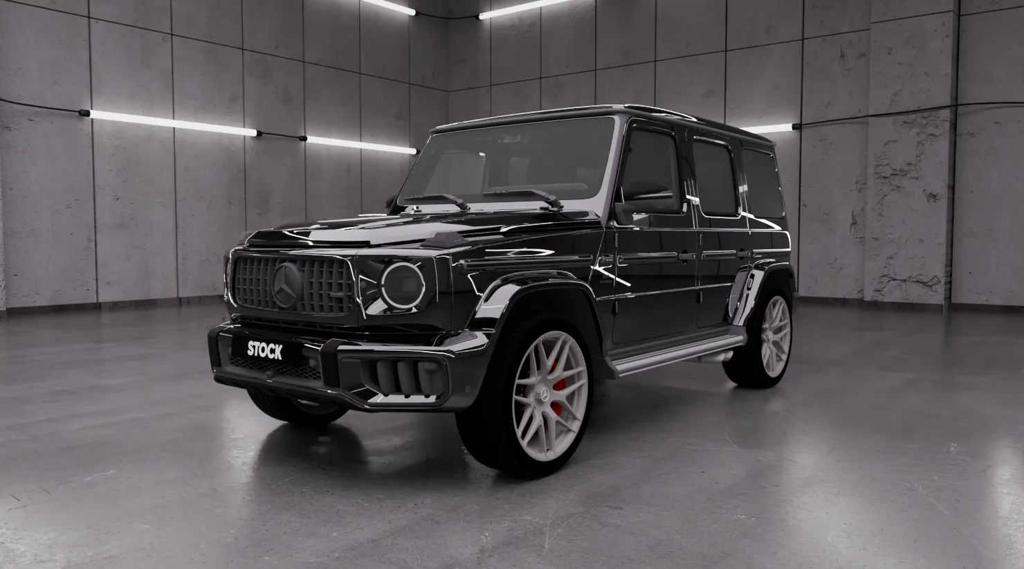 Перед под углом Mercedes AMG 63 G-Class W463 Facelift с кастомным обвесом