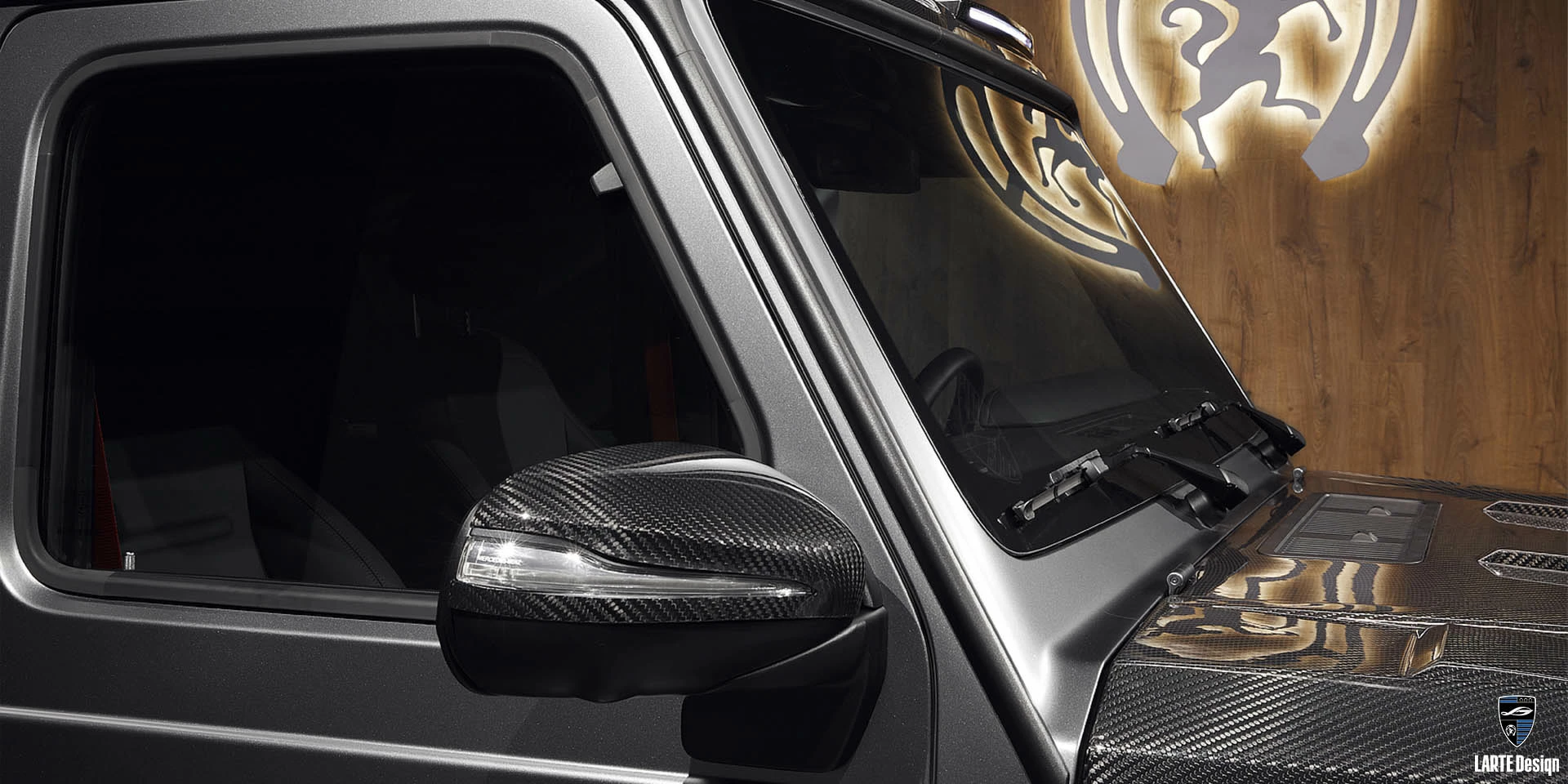 Купить накладки на зеркала из углеродного волокна для Mercedes-Benz G-Class 63 AMG W463 Selenite Grey metallic