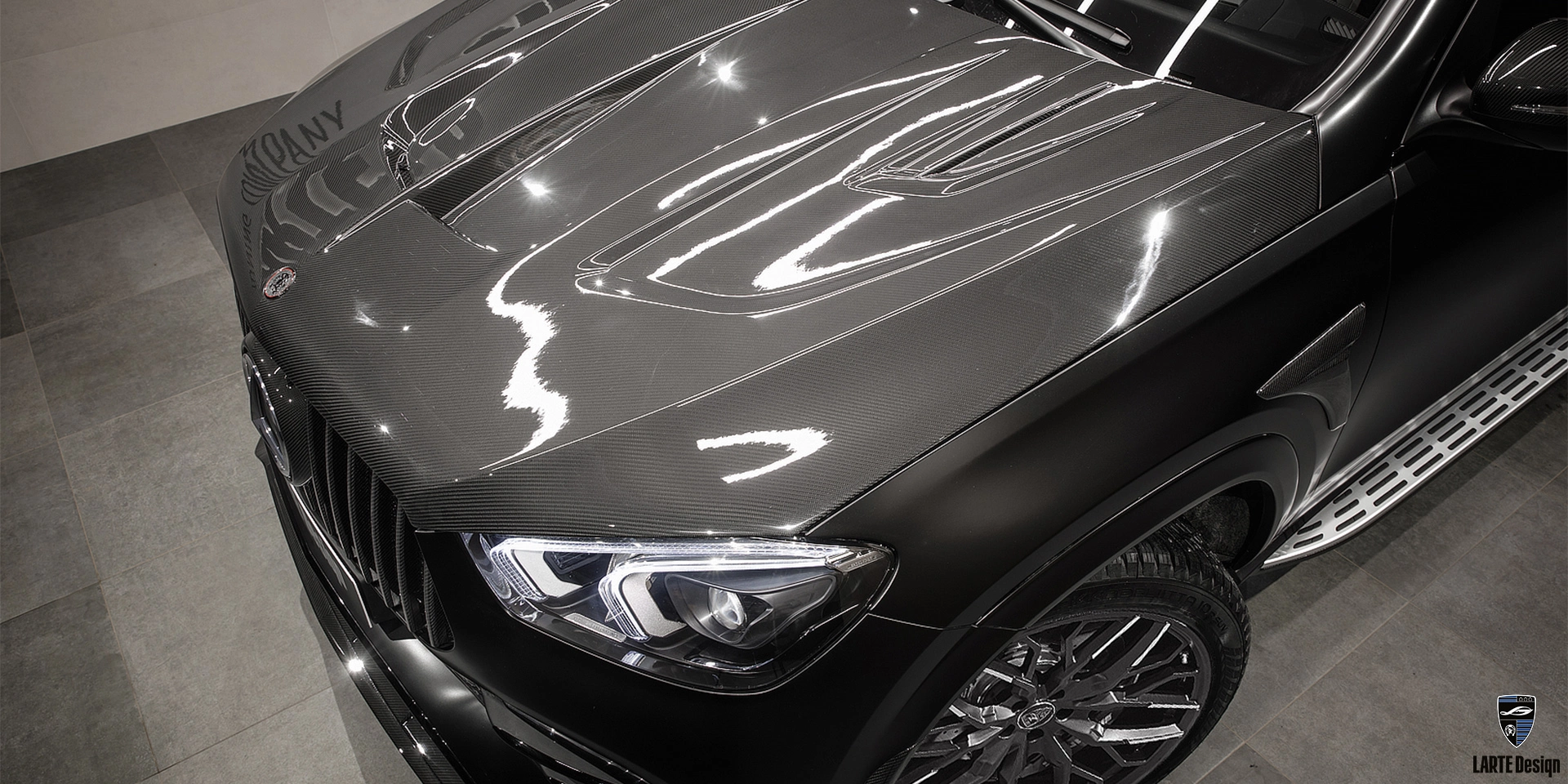 Цена карбонового капота внедорожника для Mercedes-AMG GLE 63S 4MATIC V167 Selenite Grey металлик 2021
