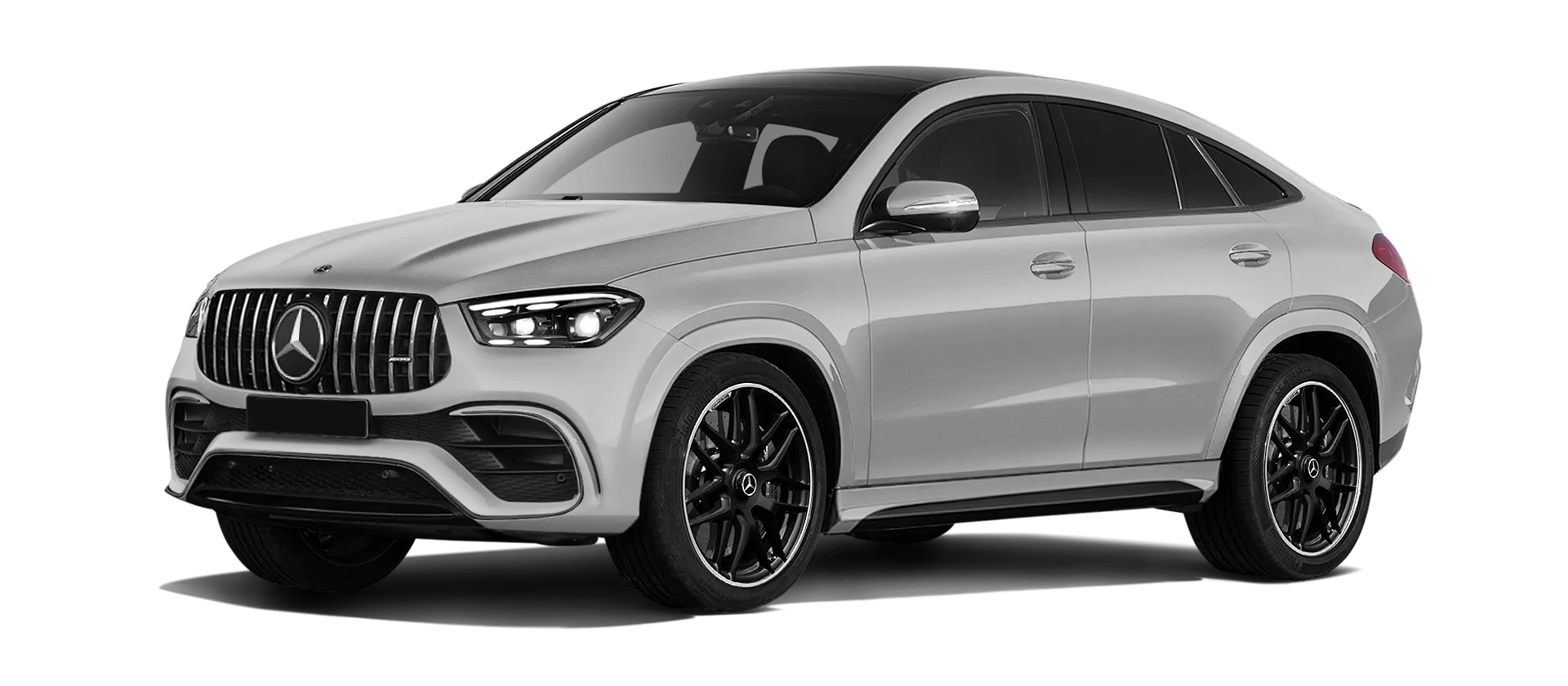 MERCEDES GLE COUPE 63 С167 FACELIFT 2023 - 2026 в цвете Alpine Grey с карбоновым обвесом