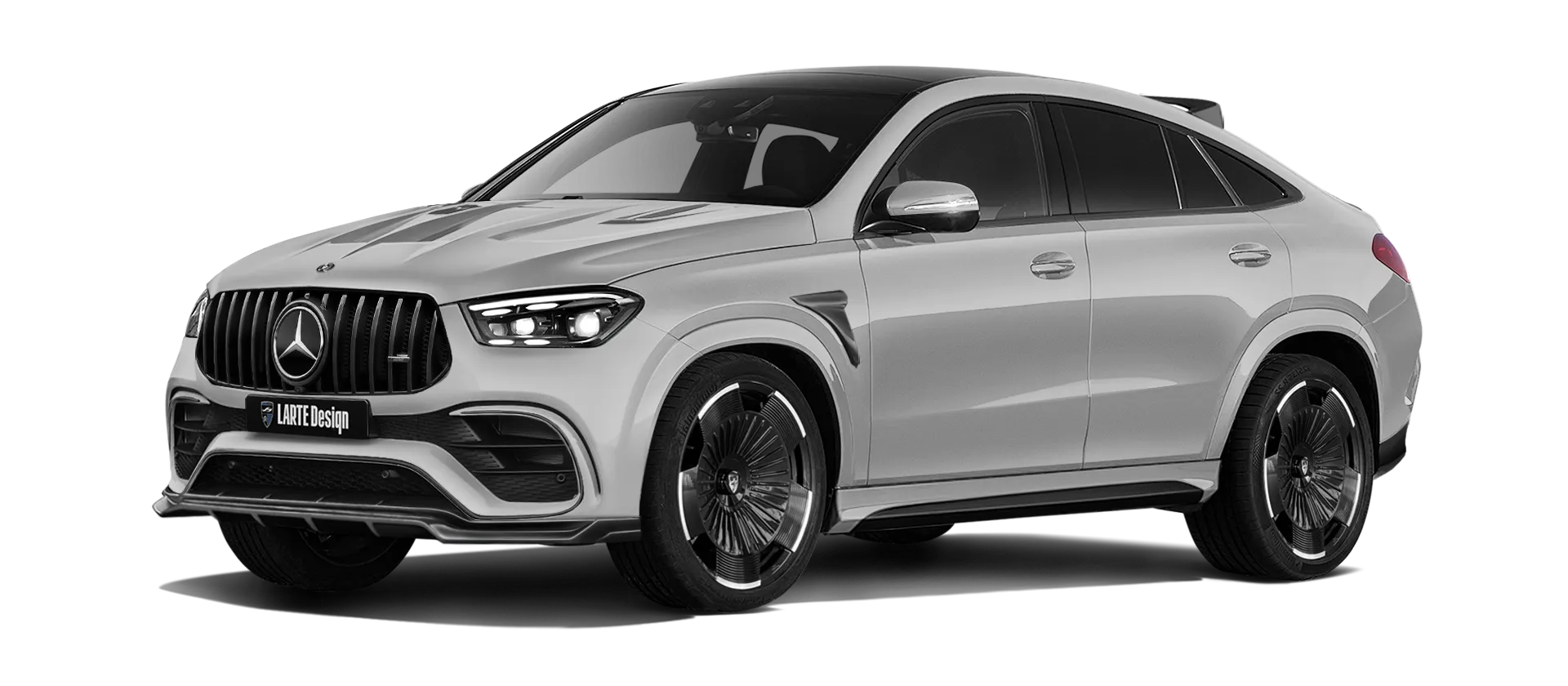 MERCEDES GLE COUPE 63 С167 FACELIFT 2023 - 2026 в цвете Alpine Grey с кастомным обвесом