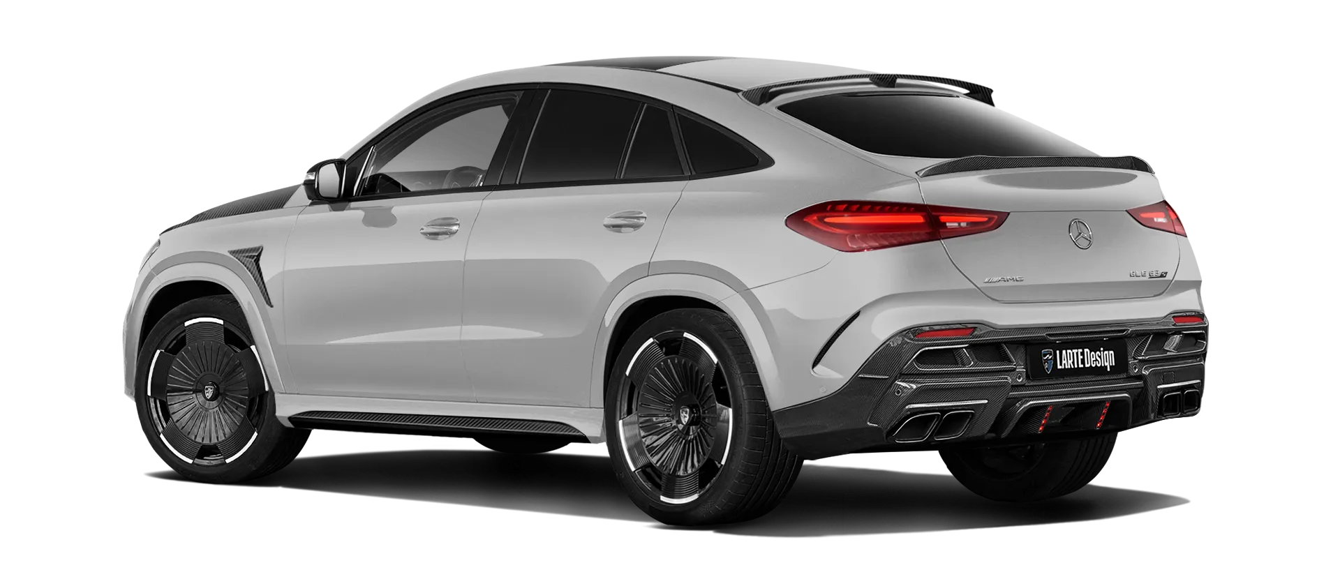 MERCEDES GLE COUPE 63 С167 FACELIFT 2023 - 2026 в цвете Alpine Grey с карбоновым тюнингом