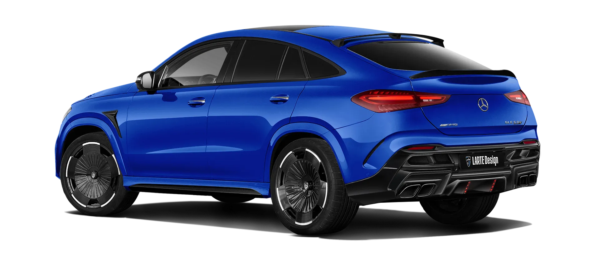 MERCEDES GLE COUPE 63 С167 FACELIFT 2023 - 2026 в цвете Brilliant Blue с кастомным тюнингом