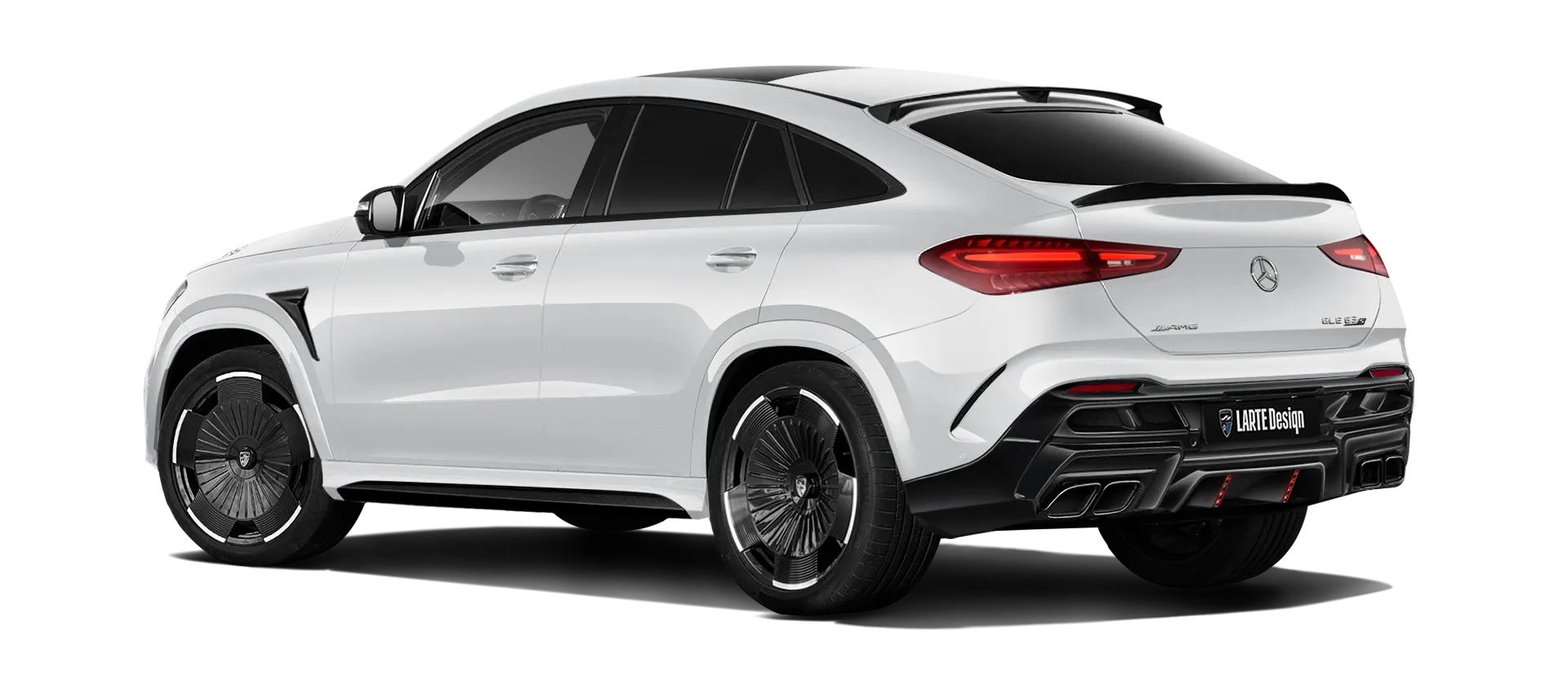 MERCEDES GLE COUPE 63 С167 FACELIFT 2023 - 2026 в цвете Diamond White с кастомным тюнингом