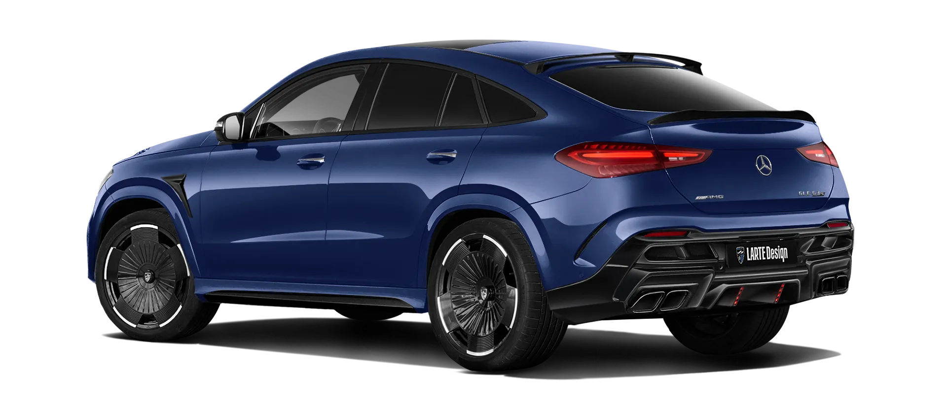 MERCEDES GLE COUPE 63 С167 FACELIFT 2023 - 2026 в цвете Mystic Blue с кастомным тюнингом