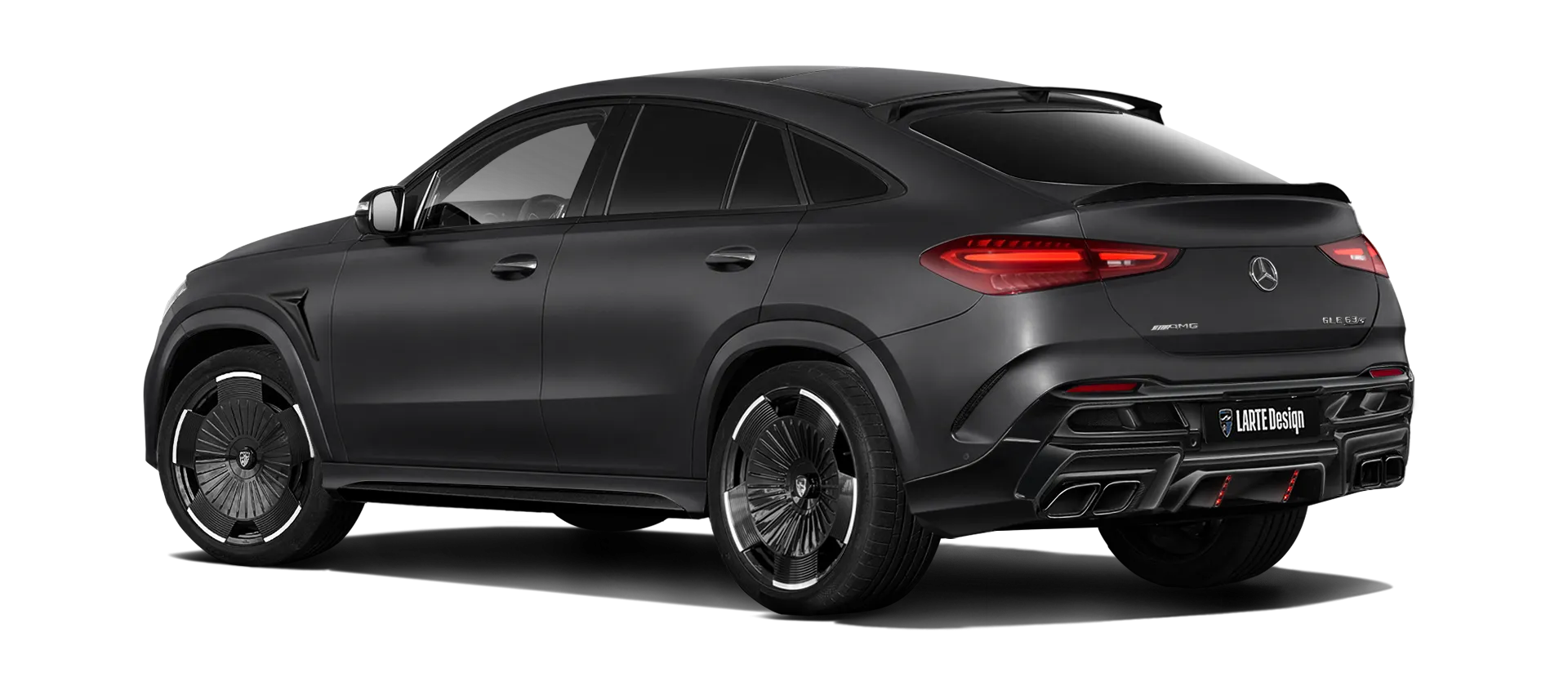 MERCEDES GLE COUPE 63 С167 FACELIFT 2023 - 2026 в цвете Obsidian Black Magno с кастомным тюнингом