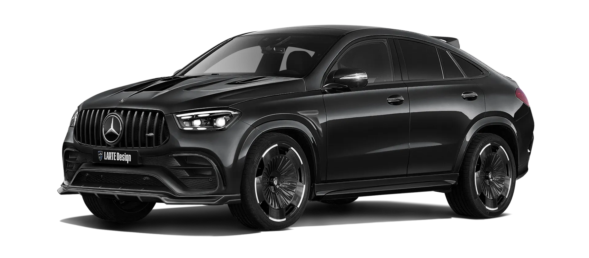 MERCEDES GLE COUPE 63 С167 FACELIFT 2023 - 2026 в цвете Obsidian Black с кастомным обвесом