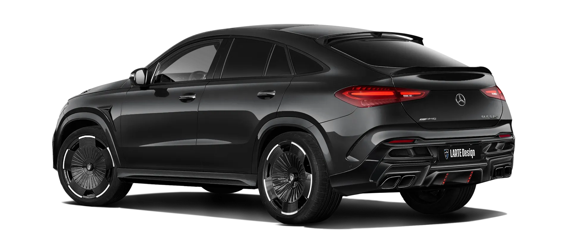 MERCEDES GLE COUPE 63 С167 FACELIFT 2023 - 2026 в цвете Obsidian Black с кастомным тюнингом
