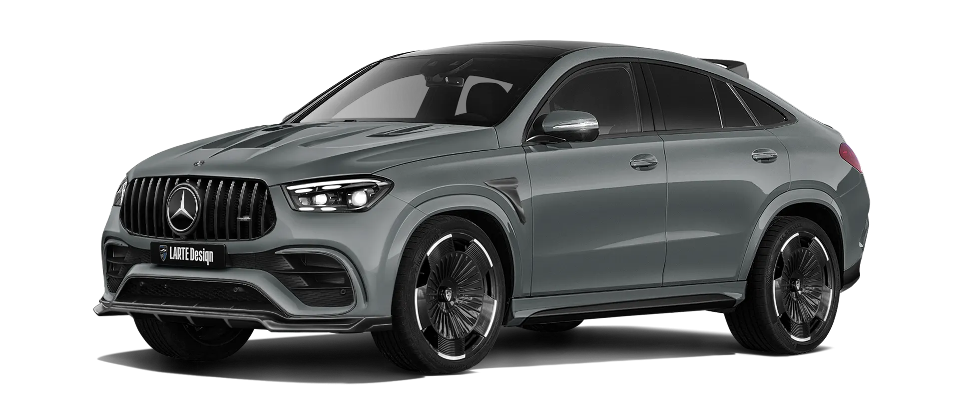 MERCEDES GLE COUPE 63 С167 FACELIFT 2023 - 2026 в цвете Silicon Grey с кастомным обвесом