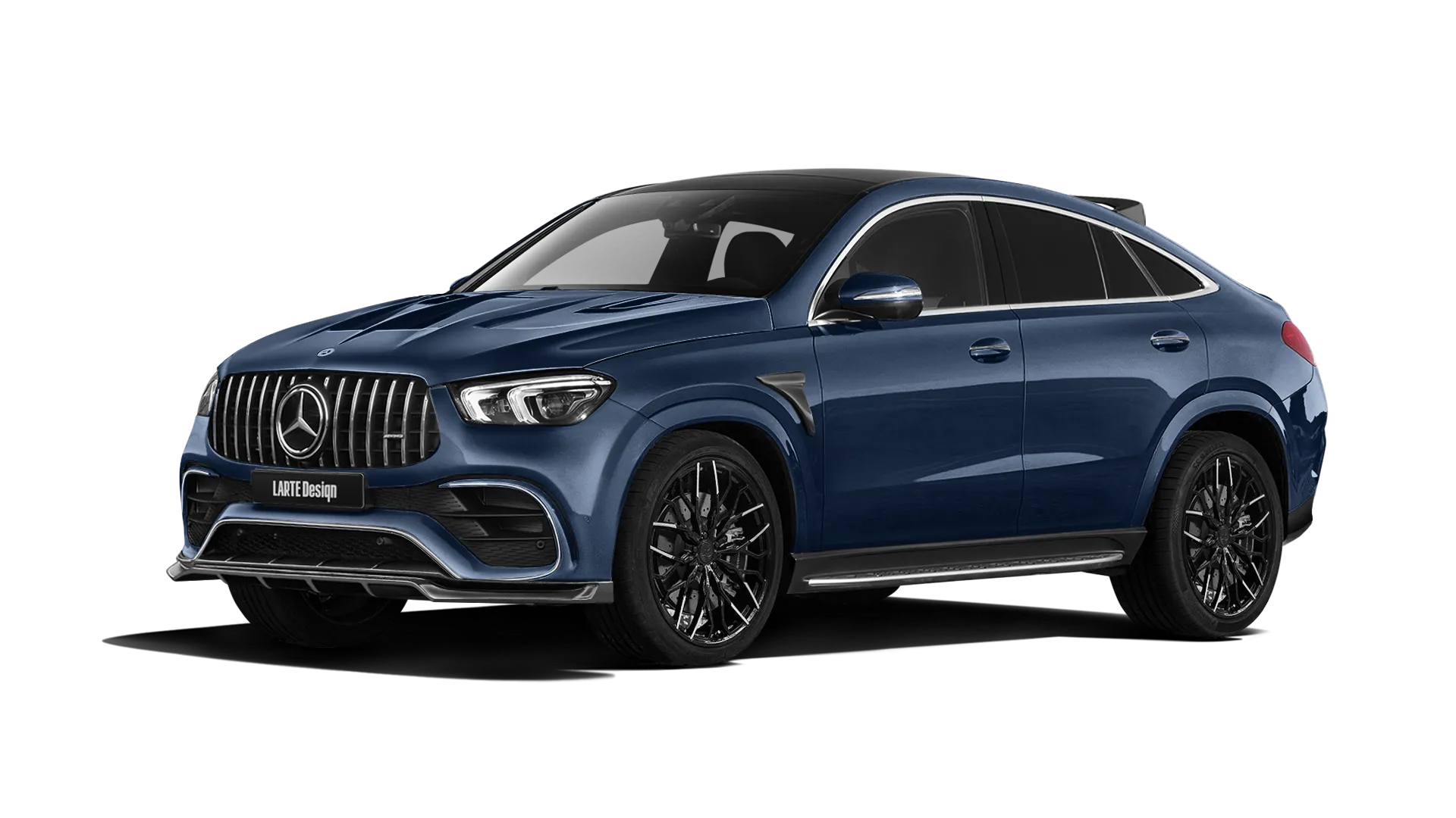 MERCEDES GLE COUPE 63 C167 2019 - 2023 в цвете Cavansite Blue с кастомным обвесом