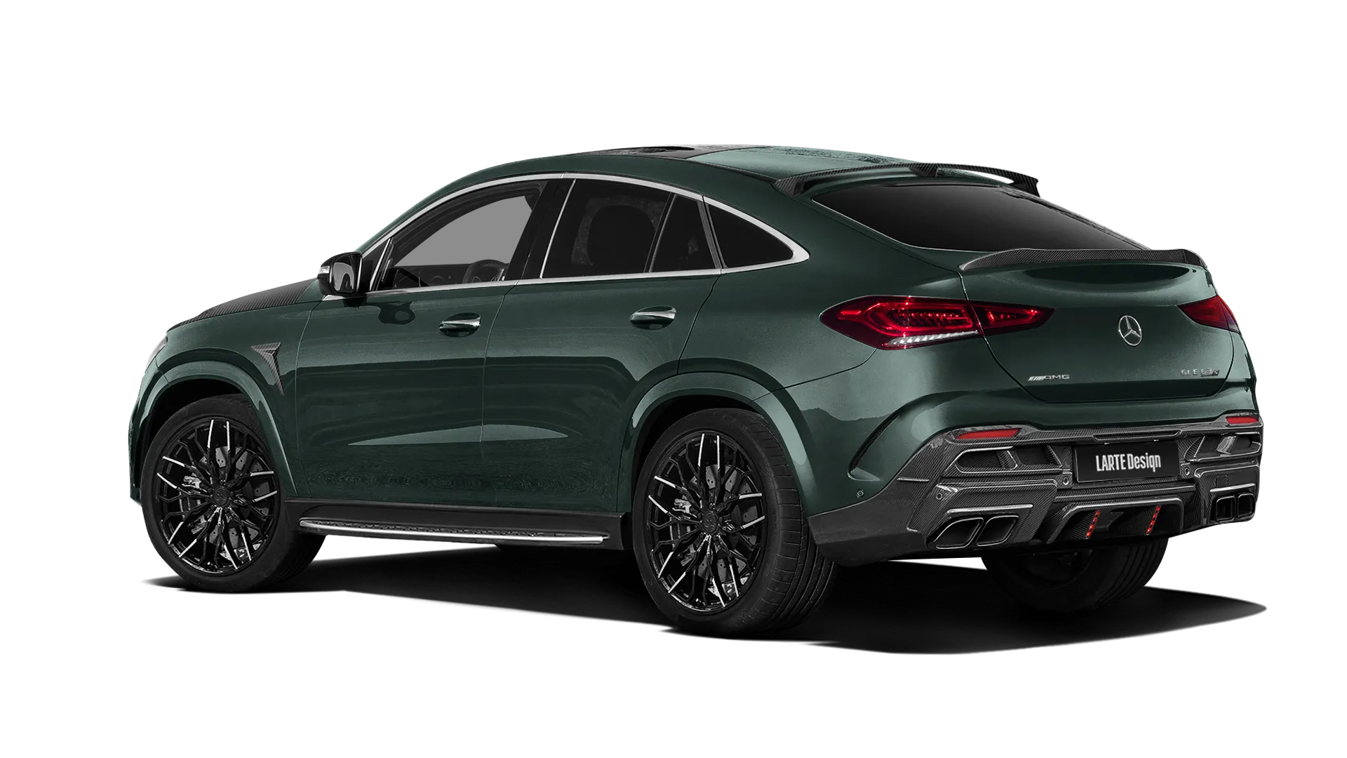 MERCEDES GLE COUPE 63 C167 2019 - 2023 в цвете Emerald Green с карбоновым тюнингом