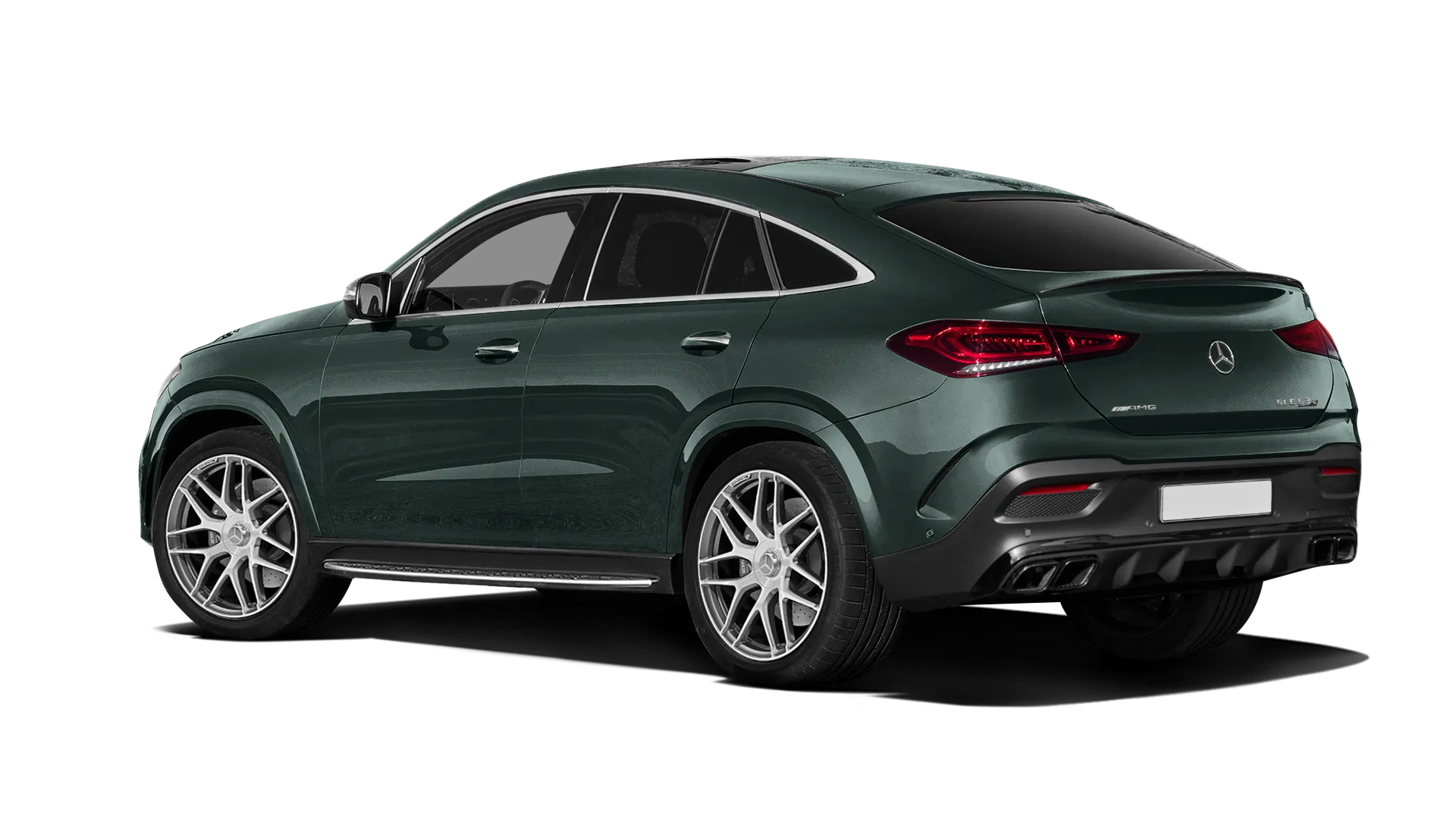 MERCEDES GLE COUPE 63 C167 2019 - 2023 в цвете Emerald Green с кастомным тюнингом