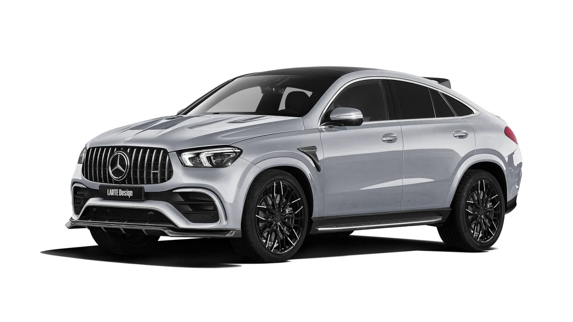 MERCEDES GLE COUPE 63 C167 2019 - 2023 в цвете High Tech Silver с кастомным обвесом