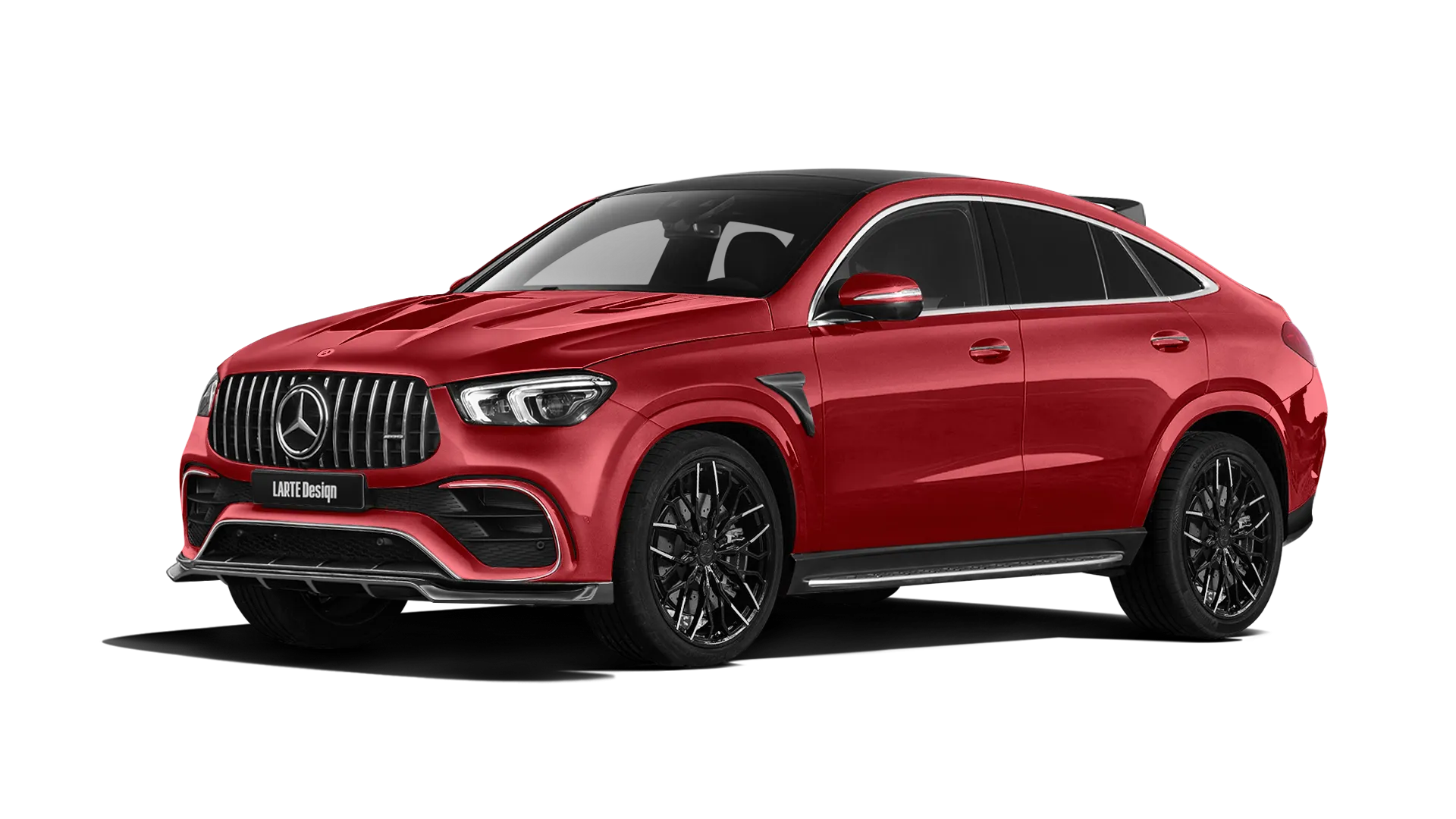 MERCEDES GLE COUPE 63 C167 2019 - 2023 в цвете Hyacinthe Red с кастомным обвесом