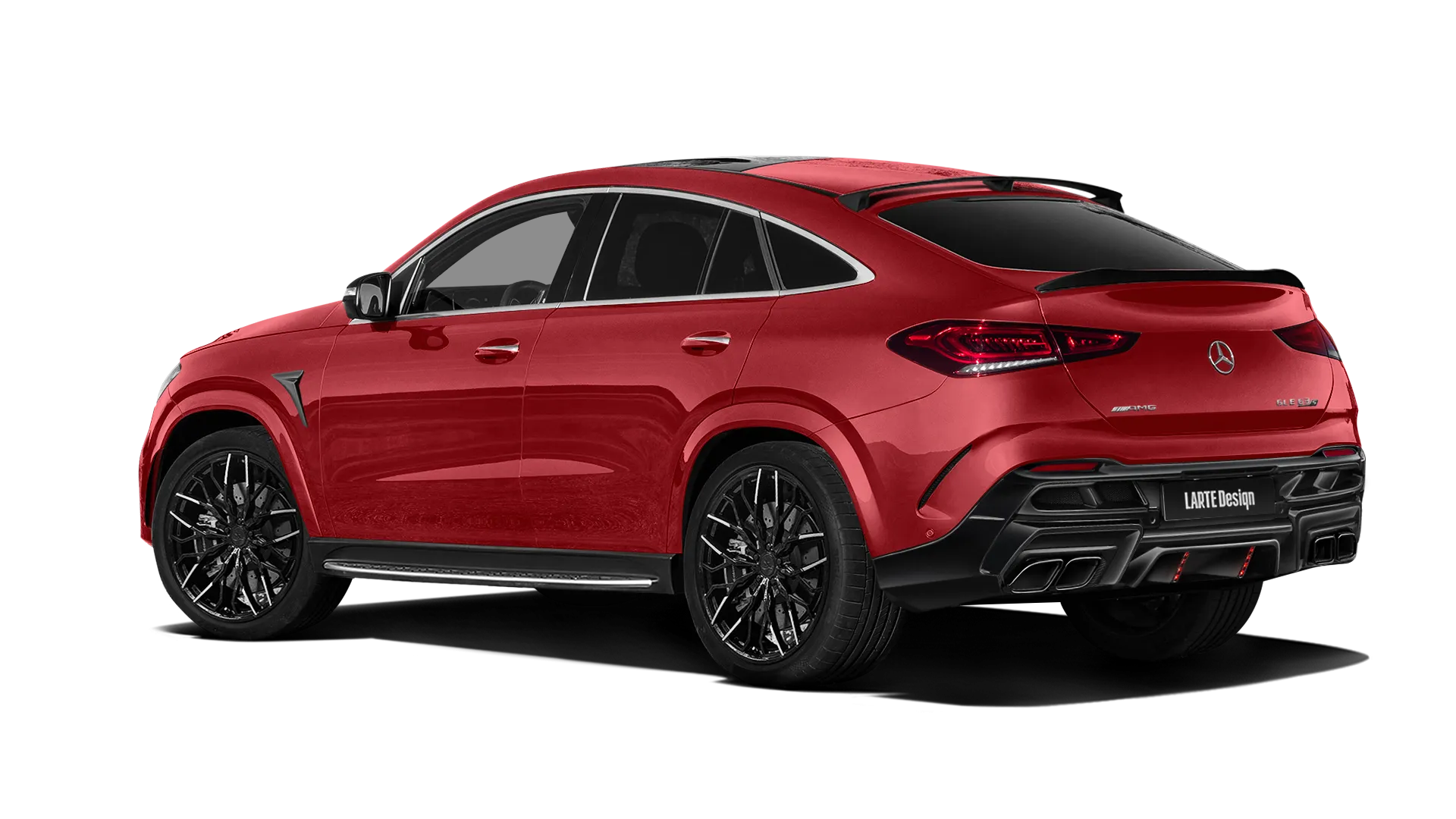 MERCEDES GLE COUPE 63 C167 2019 - 2023 в цвете Hyacinthe Red с кастомным тюнингом