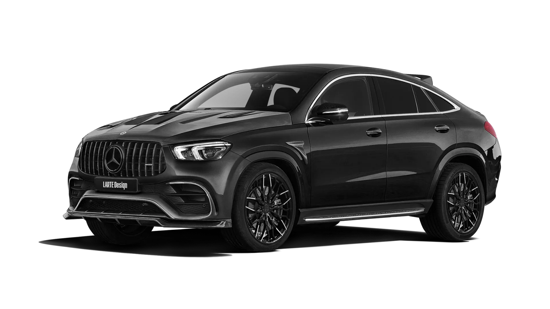 MERCEDES GLE COUPE 63 C167 2019 - 2023 в цвете Obsidian Black с карбоновым обвесом