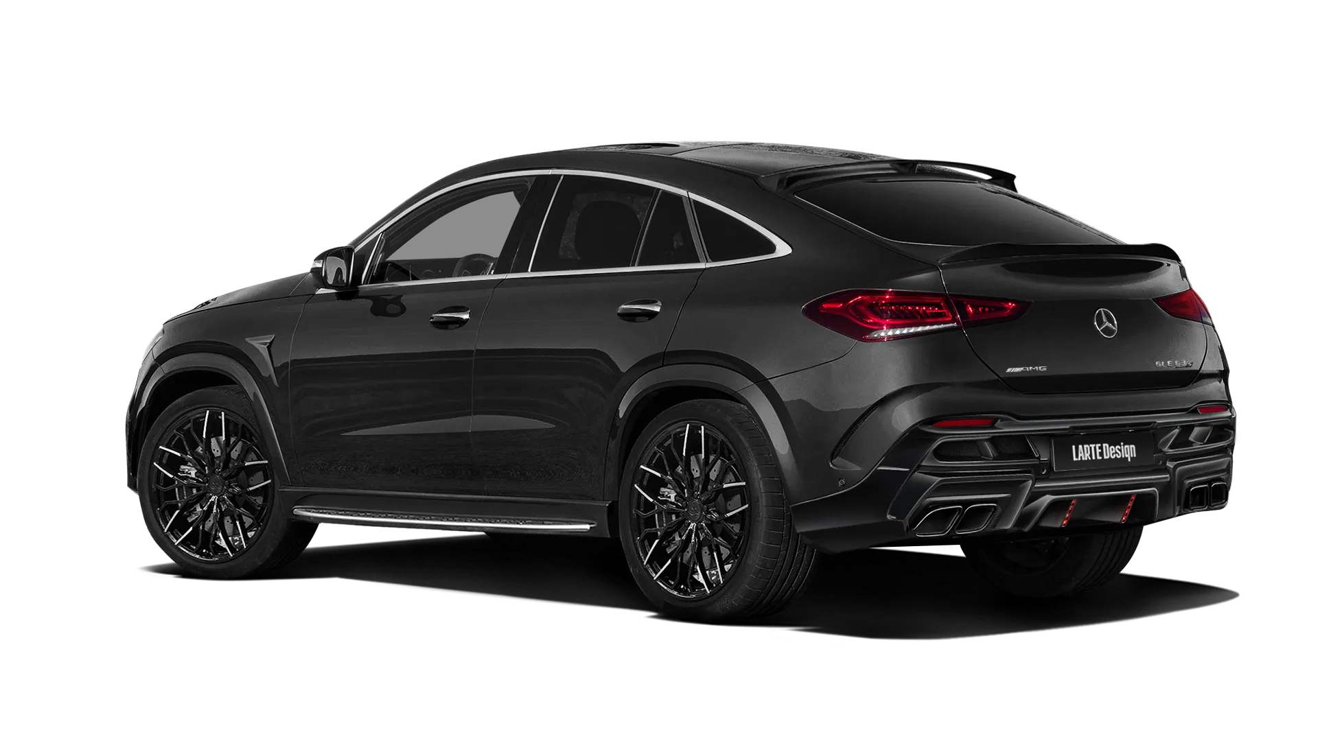 MERCEDES GLE COUPE 63 C167 2019 - 2023 в цвете Obsidian Black с кастомным тюнингом