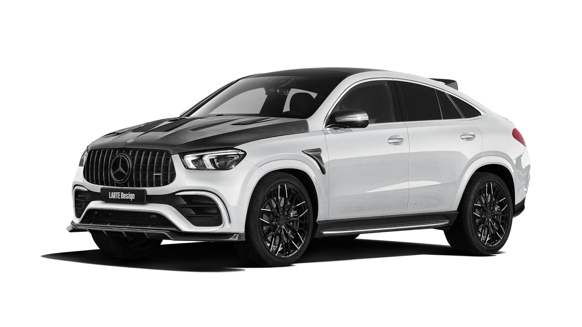 MERCEDES GLE COUPE 63 C167 2019 - 2023 в цвете Polar White с карбоновым обвесом