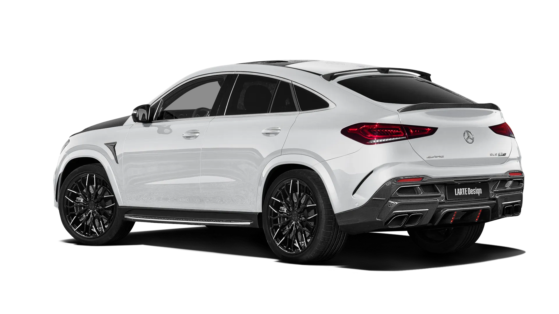 MERCEDES GLE COUPE 63 C167 2019 - 2023 в цвете Polar White с карбоновым тюнингом