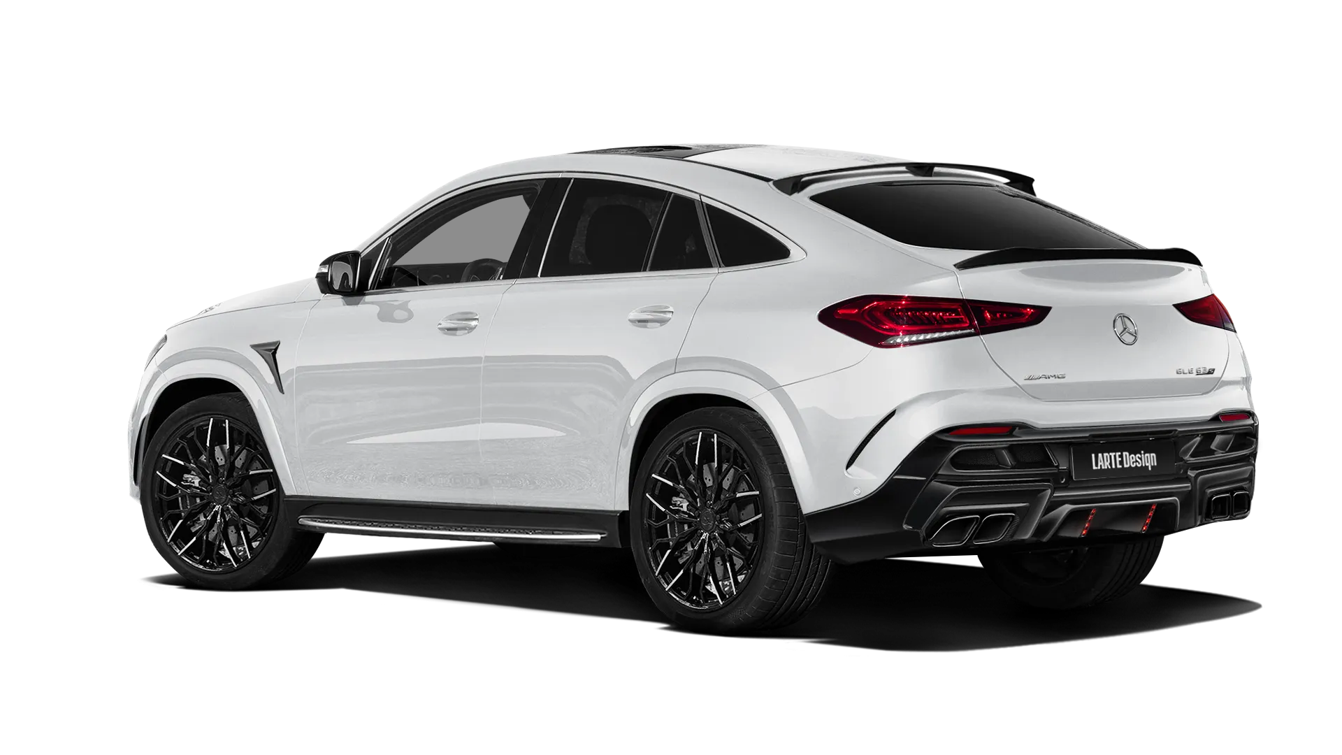 MERCEDES GLE COUPE 63 C167 2019 - 2023 в цвете Polar White с кастомным тюнингом