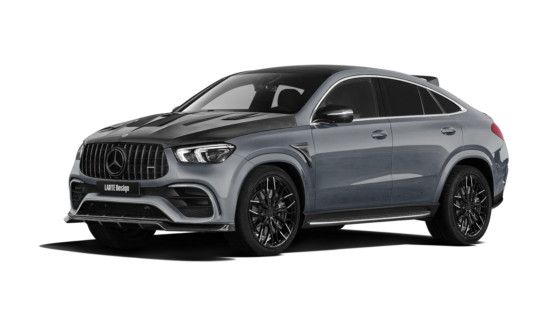 MERCEDES GLE COUPE 63 C167 2019 - 2023 в цвете Selenite Grey с карбоновым обвесом